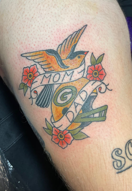 Timeless Custom American Traditional Tattoo: Ink Parlor KC