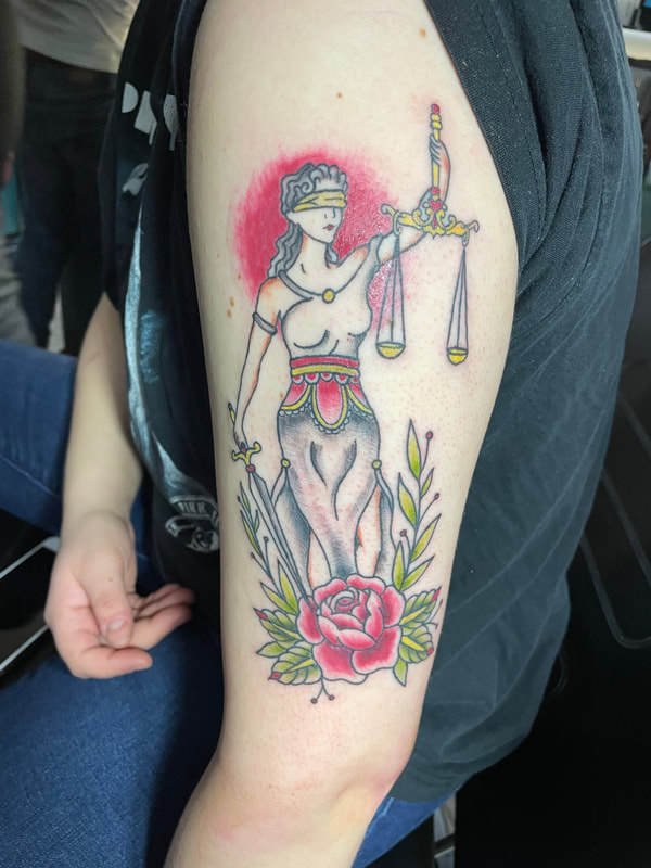Vibrant Custom Neo-Traditional Tattoo: Ink Parlor KC, Kansas City